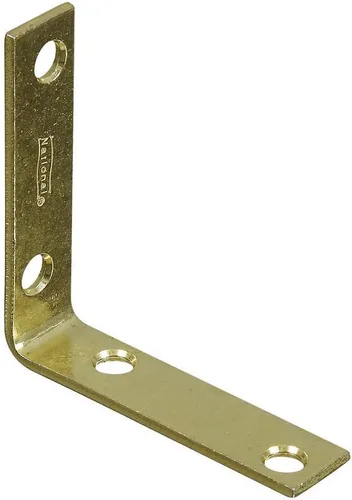 Miniatura 4 de NATIONAL MFG/SPECTRUM BRANDS HHI, 2-1/2" x 5/8", acabado de latón brillante Nacional/Spectrum Brands HHI N190-843 hierro de esquina