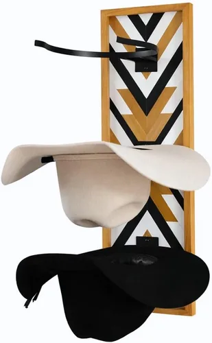 Miniatura 8 de Ryker Ranch Perchero de sombrero de vaquero para pared Perchero para sombreros occidentales Percha para sombreros de vaquero de madera rústica