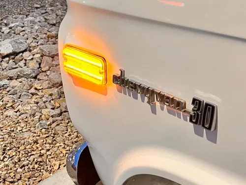 Miniatura 5 de iJDMTOY Kit de luz de marcador lateral frontal y trasero con lente semitansparente ámbar/rojo, compatible con GMC/Chevy Van Sportcan Vandura SaVana