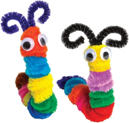 Miniatura 5 de Creativity Street Jumbo Chenille Stems, 12" x 6 mm, Craft Pipe Cleaners in Assorted Basic Colors, Pack of 100, Case of 12 Packs, 1200 Chenille Stems