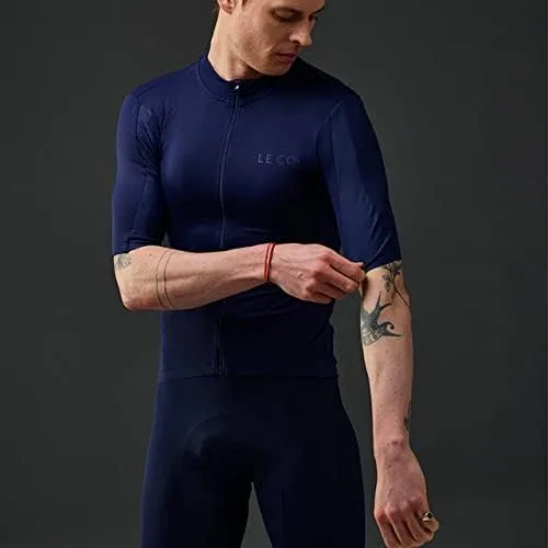 Miniatura 4 de LE COL Hors Categorie - Camiseta de manga corta para hombre, bolsillos traseros, absorbe la humedad, transpirable, XS - 3XL