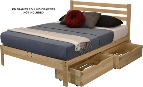 Miniatura 5 de KD Frames 6223-LX-T Lexington - Cama con plataforma, individual, sin terminar