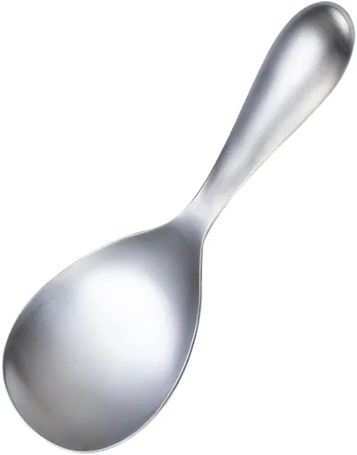 Cuchara de arroz, paleta de acero inoxidable, cuchara grande de metal, paleta de arroz para servir utensilios de cocina inoxidables, utensilios de