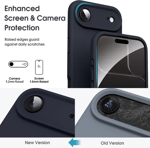 Miniatura 2 de Supdeal Funda de silicona líquida para iPhone Air - [Protección total para la cámara] [Forro de microfibra suave antiarañazos] Funda de teléfono