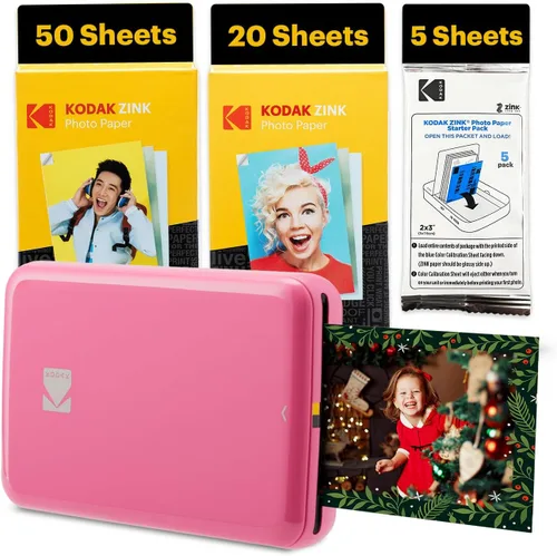 Miniatura 17 de KODAK Barbie x Step Slim Impresora fotográfica instantánea inalámbrica portátil de 2"x3" Papel fotográfico prémium (50 hojas)