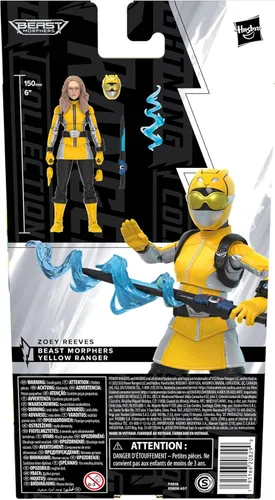 Miniatura 14 de Power Rangers Lightning Collection Beast Morphers Yellow Ranger - Figura de acción a escala de 6 pulgadas, juguetes y figuras de acción para niños a