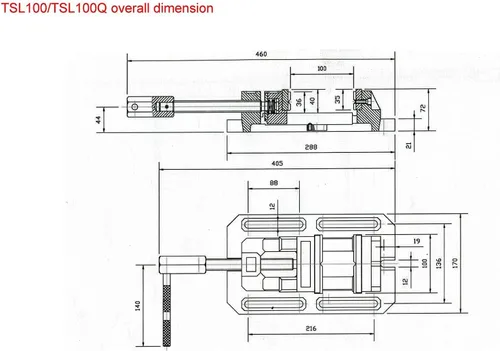 Miniatura 6 de KAKA INDUSTRIAL Prensa de taladro, tornillo de prensa de taladro resistente de 4 pulgadas, tornillo de fresado de hierro fundido de bajo perfil