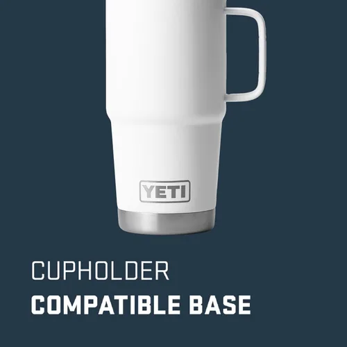 Miniatura 2 de YETI - Vaso de viaje Rambler de 20 onzas, de acero inoxidable, aislada al vacío con tapa fuerte Stronghold Blanco