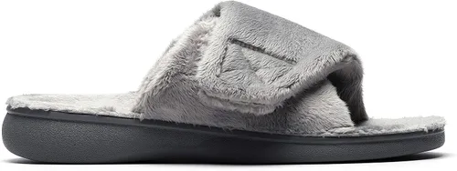 Miniatura 4 de Pantuflas ortopédicas ajustables con soporte de arco ortopédico para mujer para fascitis plantar con talón ortopédico
