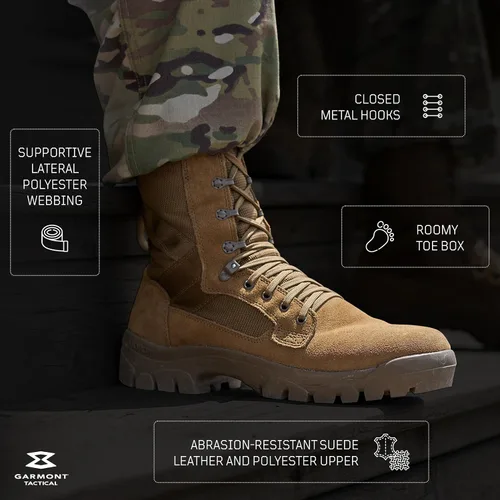 Miniatura 4 de GARMONT TACTICAL T8 Bifida Military Combat Boots for Men and Women, Army, Air Force, AR670-1 Compliant Footwear, Suede Leather, Multi-Terrain Shoes