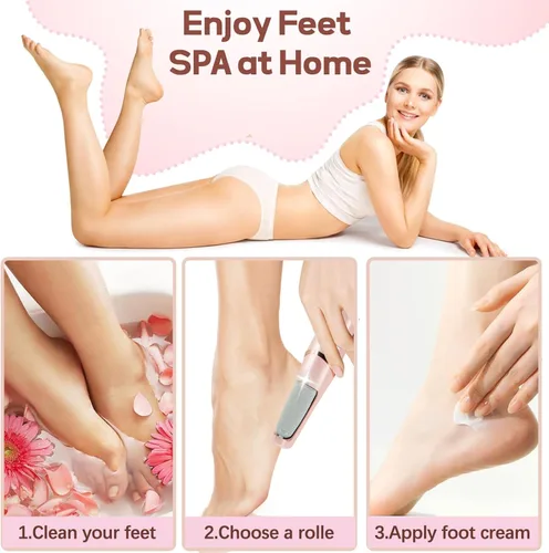 Miniatura 10 de Removedor de Callos para Pies, ZABOUL Removedor de Callos Eléctrico para Pies Recargable Herramientas de Pedicura Varita de Pedicura Suave Lima
