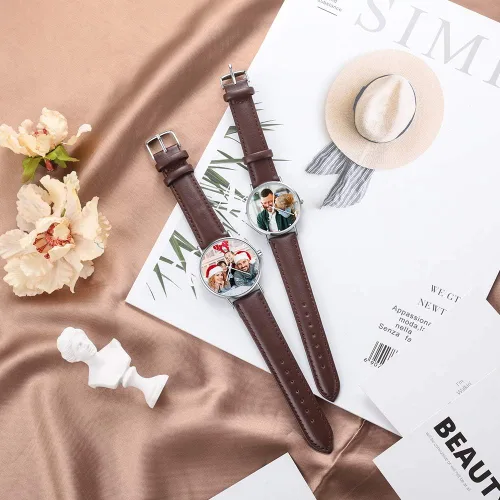 Miniatura 5 de Regalo del Día del Padre, relojes con foto personalizados para hombres, reloj impermeable para papá, regalos personalizados para padre, marido