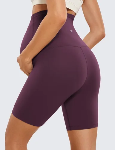 Miniatura 4 de CRZ YOGA Butterluxe - Pantalones cortos de yoga de maternidad sobre el vientre de 6 pulgadas, pantalones cortos de ciclismo atléticos