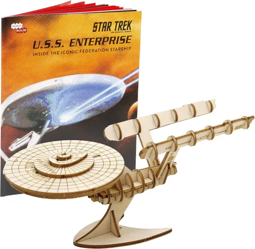 Miniatura 6 de Star Trek - Kit de modelo de rompecabezas de madera 3D de The Next Generation Enterprise (50 piezas) con licencia oficial NCC-1701-D Starship