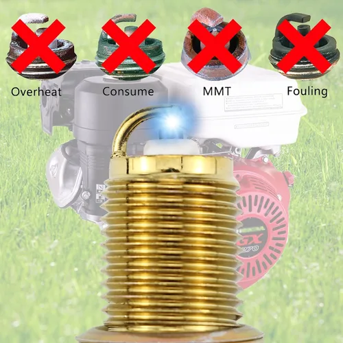 Miniatura 7 de 4 bujías F7TC GX120 GX160 GX200 GX240 GX270 GX340 GX390 Bujías con llave para generador de motor de 4 tiempos, cortacésped, motosierra, tractor
