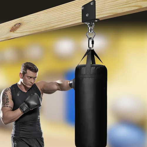 Miniatura 2 de SELEWARE Colgador de Saco de Boxeo de Servicio Pesado y Abrazadera de Viga para Boxeo, Muay Thai, MMA E. Beam Mount Percha para saco de boxeo