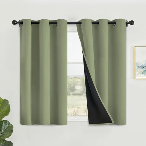 Miniatura 62 de SimpleHome - Cortinas opacas 100% para recámara, cortinas de ventana con ojales beige, con aislamiento térmico, cortinas de oscurecimiento