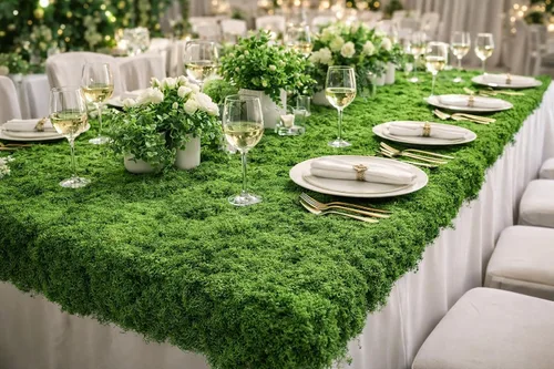 Miniatura 10 de Musgo artificial para manualidades, 19.68 x 39.37 pulgadas, musgo artificial para decoración de plantas de interior, césped sintético verde oscuro