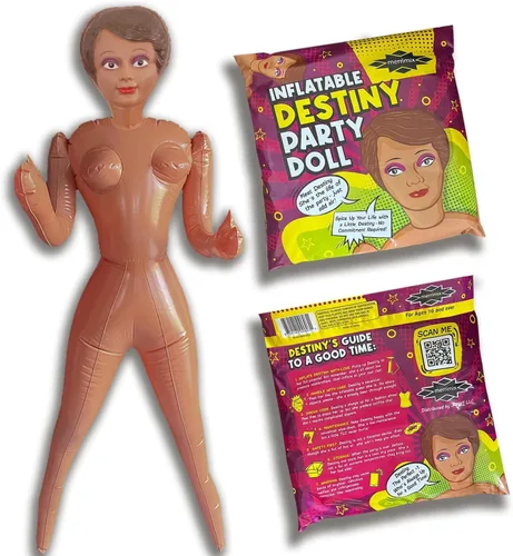 merrimix | Muñeco inflable de 59 pulgadas, regalos de mordaza para hombres y mujeres, solteros y despedidas de soltera, favoritos y decoraciones |