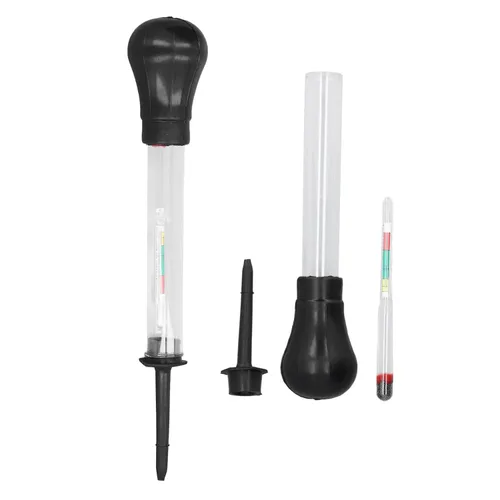 Miniatura 3 de Hidrómetro, 2 unids hidrómetro de vidrio electro medidor hidráulico 1.100-1.300 herramienta de medición para densidad de electrolitos, hidrómetros
