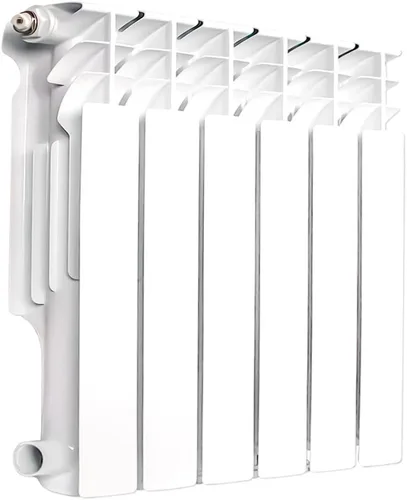 Calentador de Radiador de Pared Montado en la Pared AB con 6 Paneles, Radiador de Agua Caliente de Aluminio Ligero para Cocina, Dormitorio y