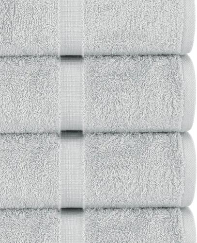 Miniatura 2 de Chakir Turkish Linens - Toallas de baño turcas de 100% algodón (35 x 70 pulgadas, toallas de baño grandes, color gris plateado)