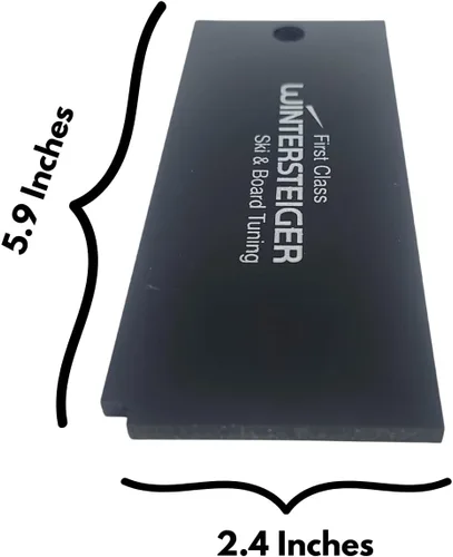 Miniatura 3 de Wintersteiger Rascador de cera: raspador para esquí y snowboard, elimina el exceso de cera, agujero para colgar para una fácil organización