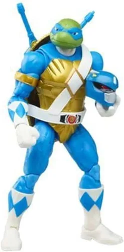 Miniatura 4 de Power Rangers X TMNT - Figuras de soldado de pie y guardabosques rojos