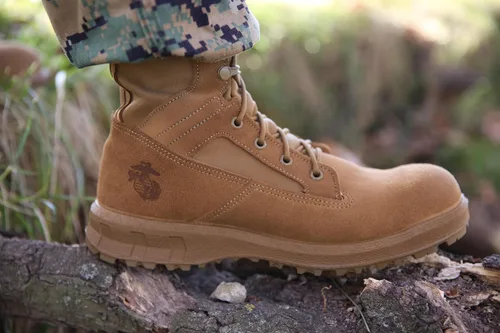 Miniatura 6 de Belleville Arm Your Feet 510 MEF - Botas tácticas ligeras de 8 pulgadas para hombre (EGA) - Cuero marrón coyote - Suela de alta tracción - Cumple