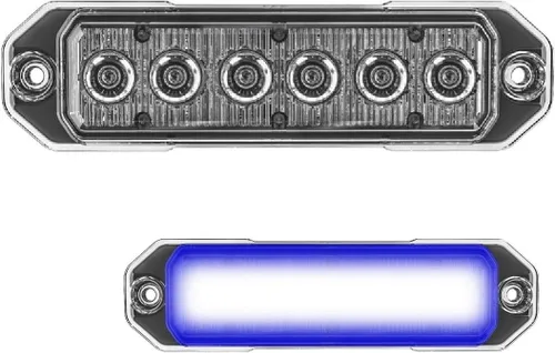 Miniatura 12 de SpeedTech Lights Z-6 TIR - Luz estroboscópica LED de montaje en superficie, 6 LED, faro de advertencia de peligro de rejilla de 18 W para vehículos