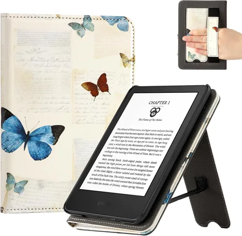 Miniatura 18 de CoBak Case for 6" E-Reader - PU Leather Smart Cover with Auto Sleep/Wake & Hand Strap