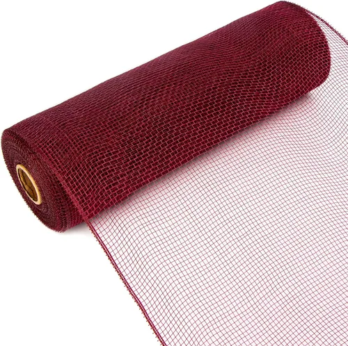 Miniatura 3 de Ribbli Cinta de malla beige, 10 pulgadas x 30 pies (10 yardas), uso para guirnaldas de corona de Pascua y decoración de otoño (no metálica)