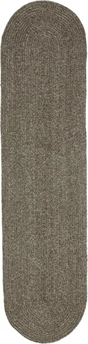 Miniatura 42 de BNM - Alfombra ovalada bohemia para interiores y exteriores con patrón trenzado sólido, perfecta para patio trasero, patio, oficina, sala de estar
