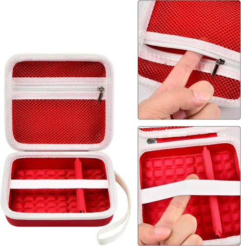 Miniatura 4 de Estuche para cámara de juguete para niños para VTech Kidizoom Creator Cam Video Camera, estuche rígido de viaje con bolsillo para accesorios - Rojo