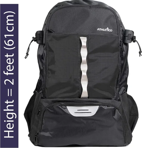 Miniatura 8 de Athletico Lacrosse Bag - Mochila extra grande para equipo de hockey sobre césped - Dos soportes para palos y compartimento separado para tacos