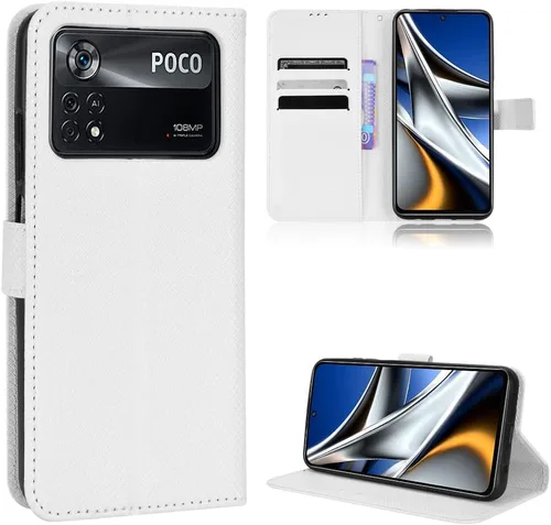 Miniatura 9 de Funda para Xiaomi Poco M4 Pro 4G Funda de cuero, Funda para Xiaomi Poco M4 Pro 4G 2201117PI 2201117PG Funda de cuero PU Flip Cover Azul