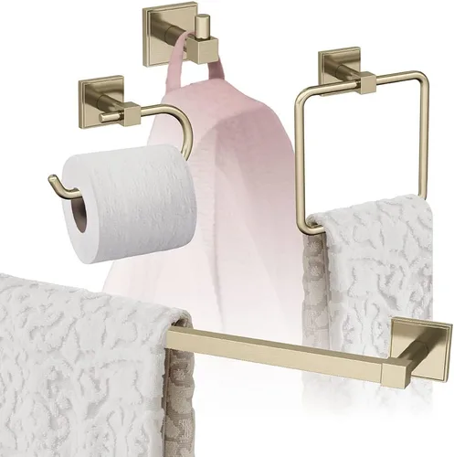 Miniatura 24 de Amerock Níquel cepillado Appoint 5 piezas Juego de accesorios de baño