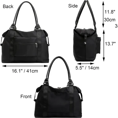 Miniatura 3 de JSAHAH Bolsa de viaje para mujer bolsa de transporte para equipaje bolsa de deporte para gimnasio