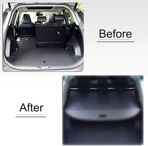 Miniatura 5 de Kaungka Cubierta protectora de carga compatible con GMC Acadia 2017-2023, resistente, color negro, protector retráctil para maletero trasero