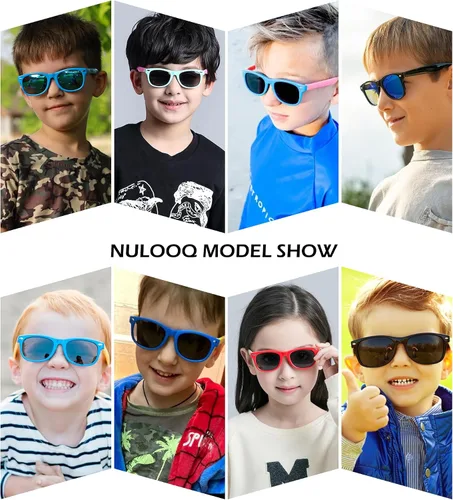 Miniatura 3 de Lentes de sol polarizados para niños y niñas, marco flexible irrompible TPEE con protección UV400 de 3 a 8 años