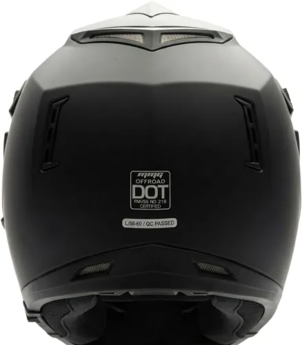 Miniatura 3 de MMG Casco todoterreno para motocicleta para adultos, DOT – MX ATV Dirt Bike Motocross UTV – con gafas Negro mate