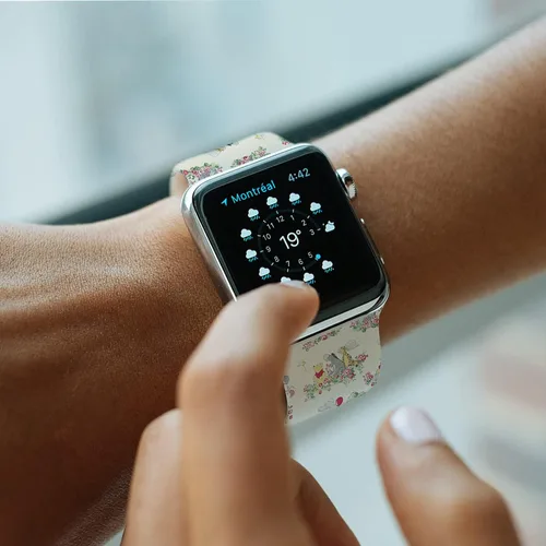 Miniatura 5 de Correa de silicona de dibujos animados compatible con Apple Watch de 1.496/1.575/1.614/1.654/1.732 pulgadas, bonitas correas de repuesto para Apple