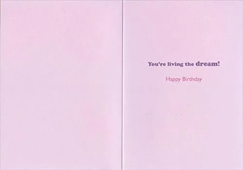 Miniatura 2 de Designer Greetings Minivan con Spot UV Swirls on Pink: Tarjeta de cumpleaños divertida para mamá
