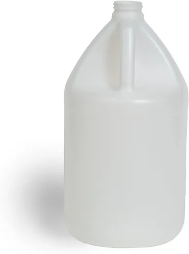 Miniatura 3 de FastRack Paquete de 2 unidades Jarra de agua de 1 galón de plástico con tapa Jarra de agua de un galón blanca de grado alimenticio, libre de BPA