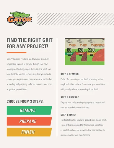 Miniatura 7 de Gator - Lijadora de puntos de 3 pulgadas, kit de utilidad de discos