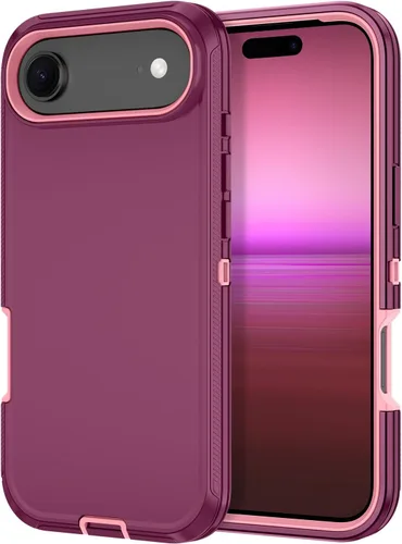 Miniatura 16 de I-HONVA Funda para iPhone 17 a prueba de golpes, a prueba de polvo y caídas, 3 capas de protección de cuerpo completo [sin protector de pantalla]