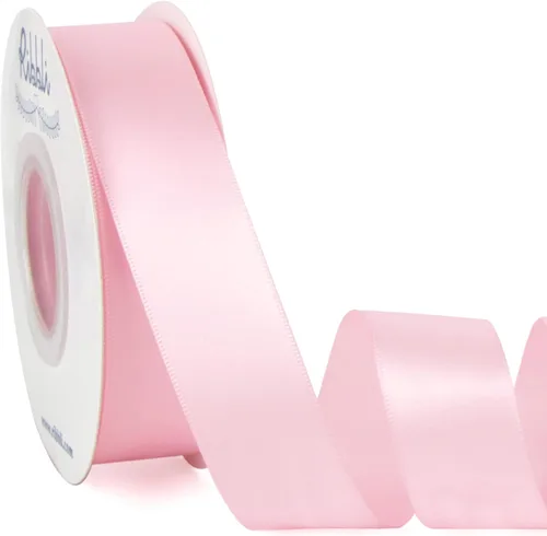 Miniatura 45 de Ribbli - Cinta de satén de doble cara dorada, 1 pulgada x 25 yardas, uso para ramo de lazos, envoltura de regalos, decoración de boda Dorado