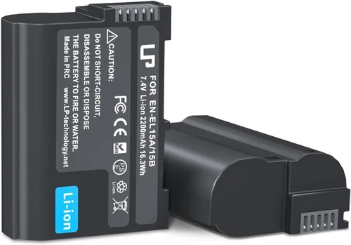 Miniatura 13 de LP EN-EL15C Batería de Reemplazo, 2200 mAh EN-EL15a/EN-EL15b Batería Compatible con Nikon D7500, D7200, D7100, D7000, D850, D750, D500, D810a, D810
