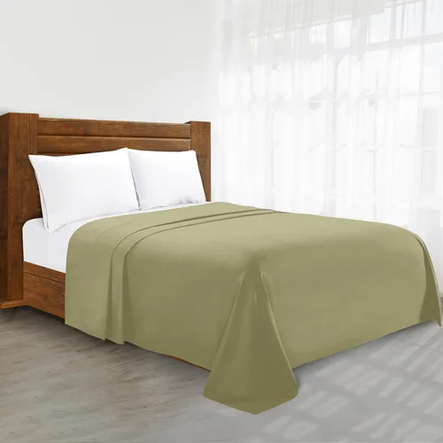 Miniatura 15 de Sábana plana de lujo en Amazon Elegant Comfort sin arrugas de 1500 hilos de calidad de hotel Premier, tamaño King, color marrón chocolate