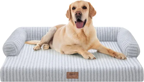 Miniatura 75 de Cama ortopédica impermeable para perros pequeños, cama para perros de tamaño mediano, cómoda cama para mascotas y gatos con lados, funda extraíble
